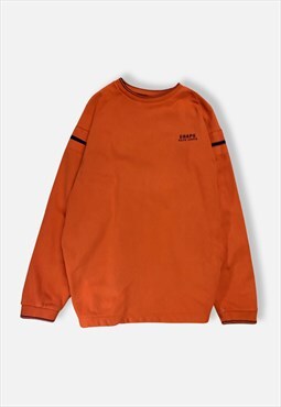 Chaps Crew-neck Sweatshirt : Orange 
