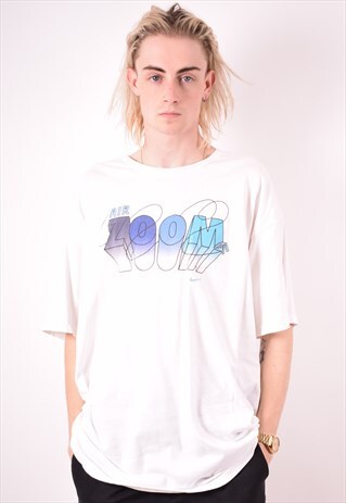 NIKE MENS VINTAGE T-SHIRT TOP XL WHITE 90S