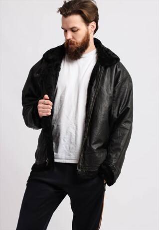 VINTAGE 90'S SHEARLING SHEEPSKIN COAT