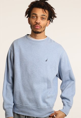 VINTAGE NAUTICA EMBROIDERED LOGO SWEATSHIRT