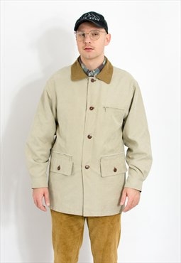 Wolsey vintage minimalist autumn jacket in beige