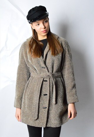 VINTAGE 70S SPECKLED GREY COAT