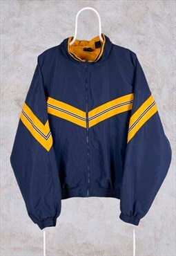 Vintage USA Olympics Jacket Blue Yellow XL