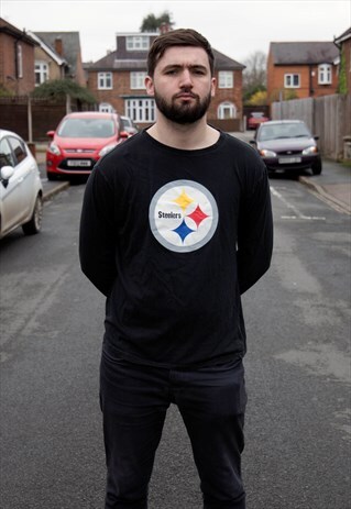 VINTAGE PITTSBURGH STEELERS LONG SLEEVE NFL REEBOK T SHIRT