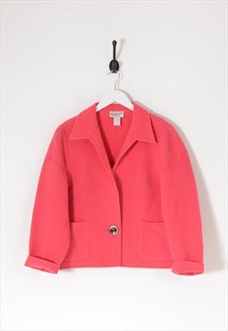 Vintage PENDLETON Wool Blazer Jacket Rose Pink Large BV9346