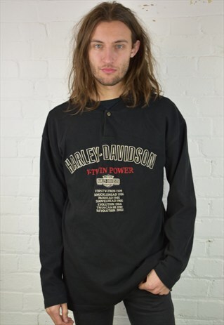 VINTAGE 90'S HARLEY-DAVIDSON LONG-SLEEVED TOP