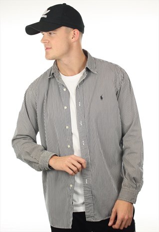 VINTAGE RALPH LAUREN LONG SLEEVE STRIPED SHIRT