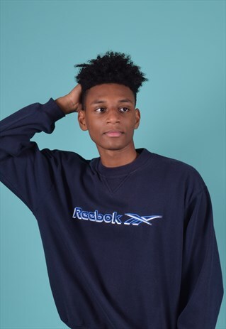VINTAGE REEBOK NAVY SWEATSHIRT