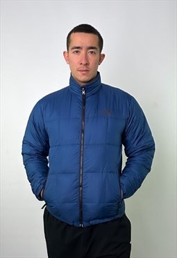 Navy Blue 90s The North Face Light Puffer Jacket Coat