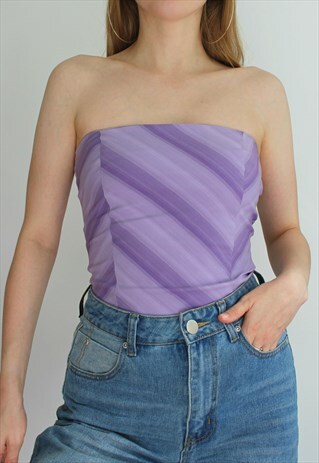 Y2K PURPLE DREAM TUBE TOP