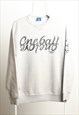Vintage Crewneck Spell out Sweatshirt Grey