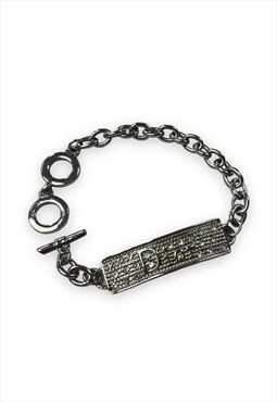 Womens Dior bracelet silver tone diamonte band jewellery