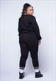 BLACK STRIPE CUFF SWEATER TRACKSUIT