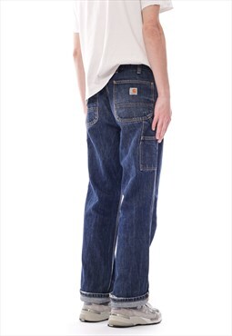 Vintage CARHARTT Pants Denim Work Jeans Blue 