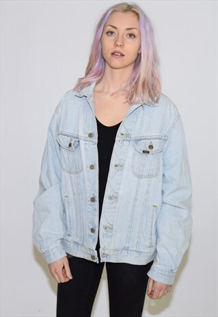 VINTAGE 90S LIGHT BLUE LEE DENIM JACKET