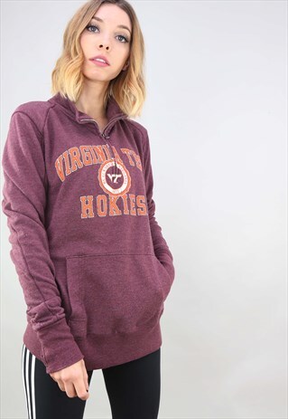 VINTAGE RETRO OVERSIZED 1/4 ZIP SWEATSHIRT