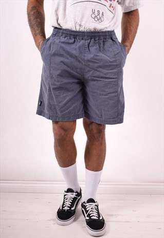 REEBOK MENS VINTAGE SHORTS SMALL BLUE 90S
