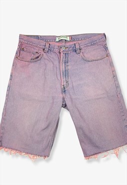 Vintage levi's 550 relaxed denim shorts pink w36 BV14589