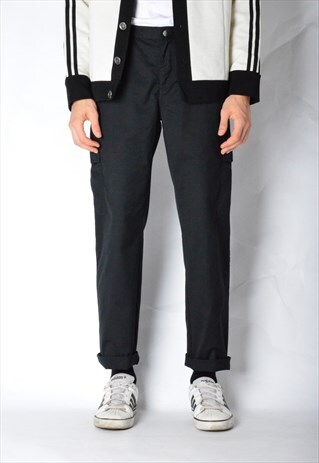 VINTAGE 90S BLACK CARGO PANTS