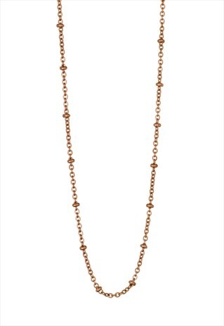 LONG BALL CHAIN, ROSE GOLD