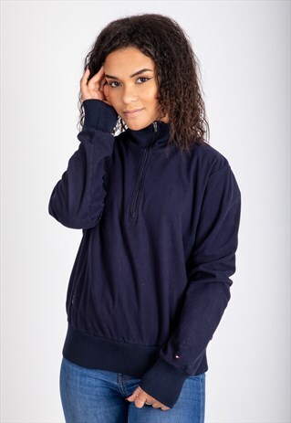 VINTAGE TOMMY HILFIGER 1/4 ZIP KNITWEAR SWEATSHIRT MW14