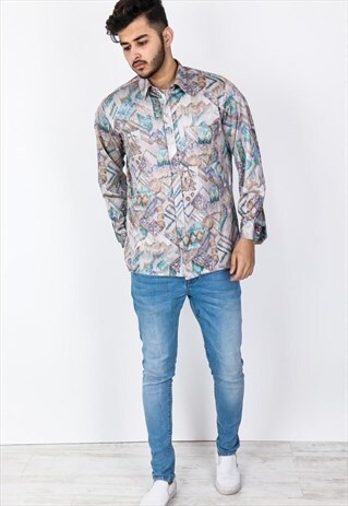 VINTAGE ZIPPER PATTERN SHIRT