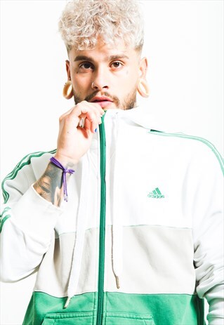 VINTAGE 80S ADIDAS FULL ZIP HOODIE / S4149