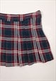 Y2K MINI SKIRT PLEATS PLAID TARTAN CHECK PATTERN PREPPY 