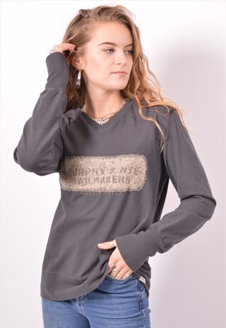 VINTAGE MURPHY & NYE SWEATSHIRT JUMPER GREY