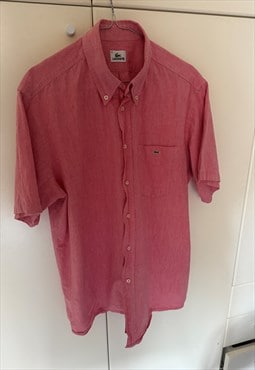 Vintage LACOSTE Short Sleeved Shirt. Size 42. Made in France