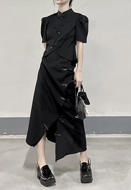 Yamamoto-style Cheongsam Dress