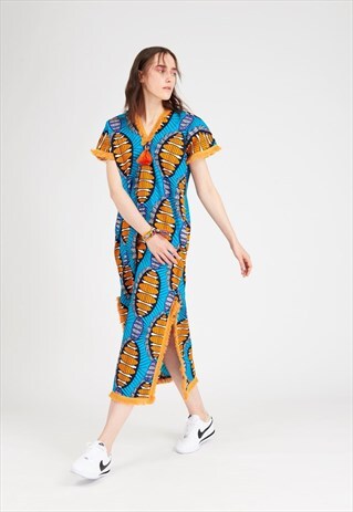 AMEBA DRESS BLUE