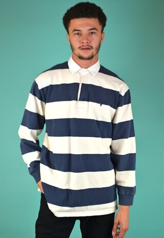VINTAGE 90'S POLO RALPH LAUREN STRIPED POLO SHIRT