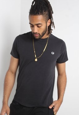 Vintage Fred Perry Crew Neck T-Shirt Black