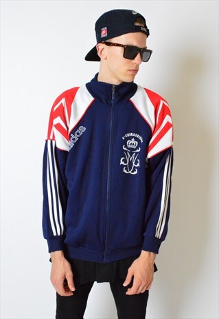 VINTAGE 90S COLOUR BLOCK DROP SHOULDER BOMBER JACKET
