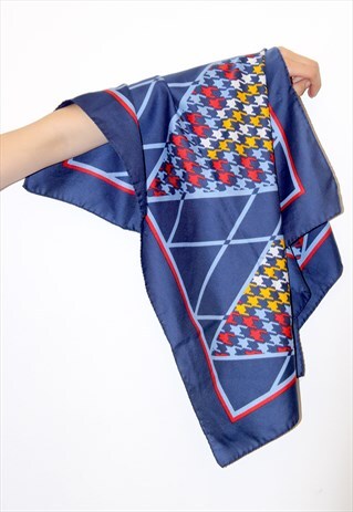 HIPSTER RETRO BLUE SCARF FESTIVAL BOHO HEADBAND BANDANA