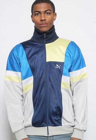 VINTAGE PUMA TRACK JACKET BLUE