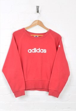 Vintage Adidas Sweater Pink Ladies Medium CV1507