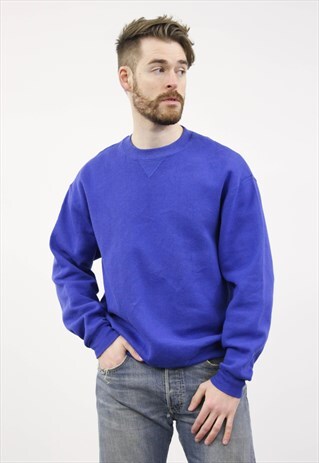 VINTAGE 1990S BLUE SWEATER