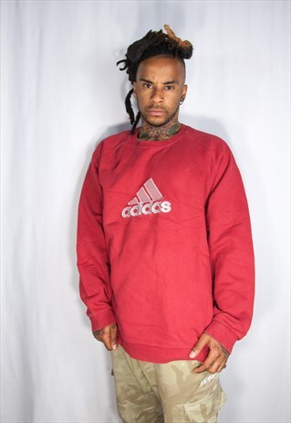 RED ADIDAS VINTAGE SWEATSHIRT