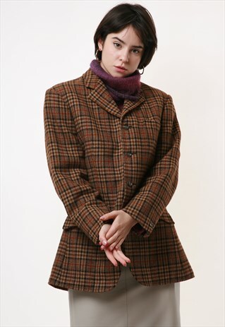 90S POUR MONSIEUR WOOL CLASSIC LONG MAXI BLAZER 2074