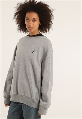 VINTAGE NAUTICA EMBROIDERED LOGO SWEATSHIRT