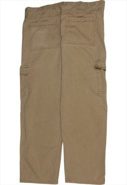 Vintage 90's Wrangler Trousers / Pants Cargo Pockets Tan