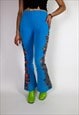 HAND PAINTED FLARED FESTIVAL LEGGINGS SUMMER RAVE 