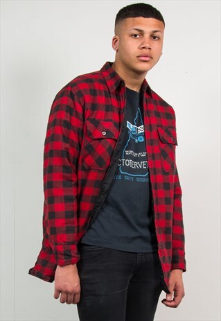 90'S QUILTED INNER FLANNEL SHIRT