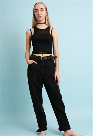 VINTAGE 90'S RETRO MINIMALIST OVERSIZED DENIM JEANS