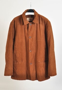 Vintage 00s faux suede leather Mac coat