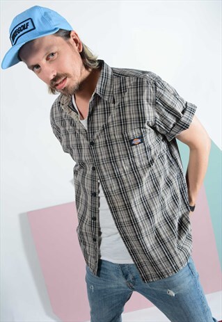 VINTAGE DICKIES SKATER SHIRT CHECKED.