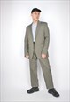 Vintage grey classic 80's two piece wool suit