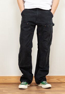Vintage 90's Carhartt Dungaree Fit Pants in Black